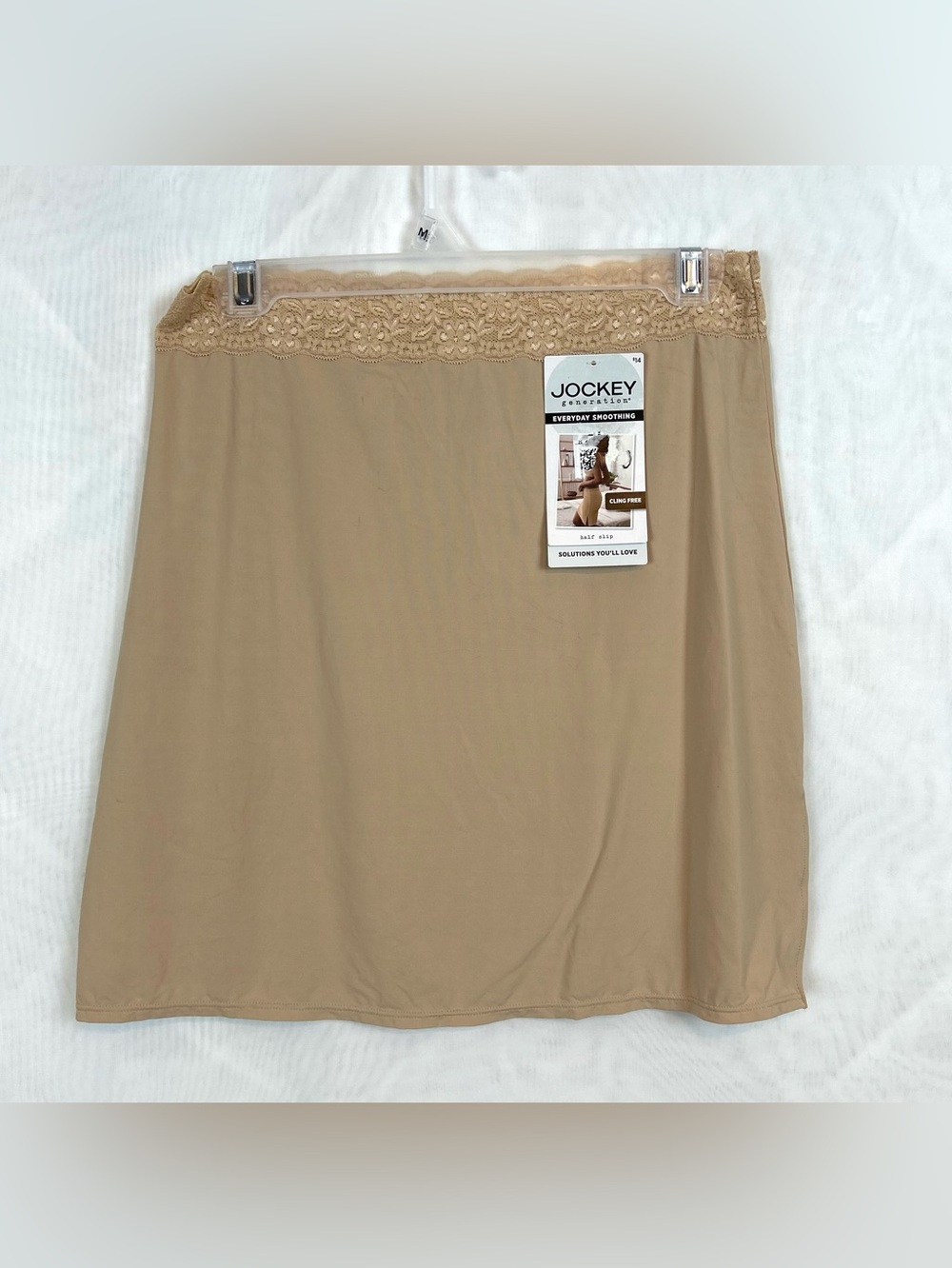 New Jockey Everyday Smoothing Women’s Half Slip / Size small / Beige